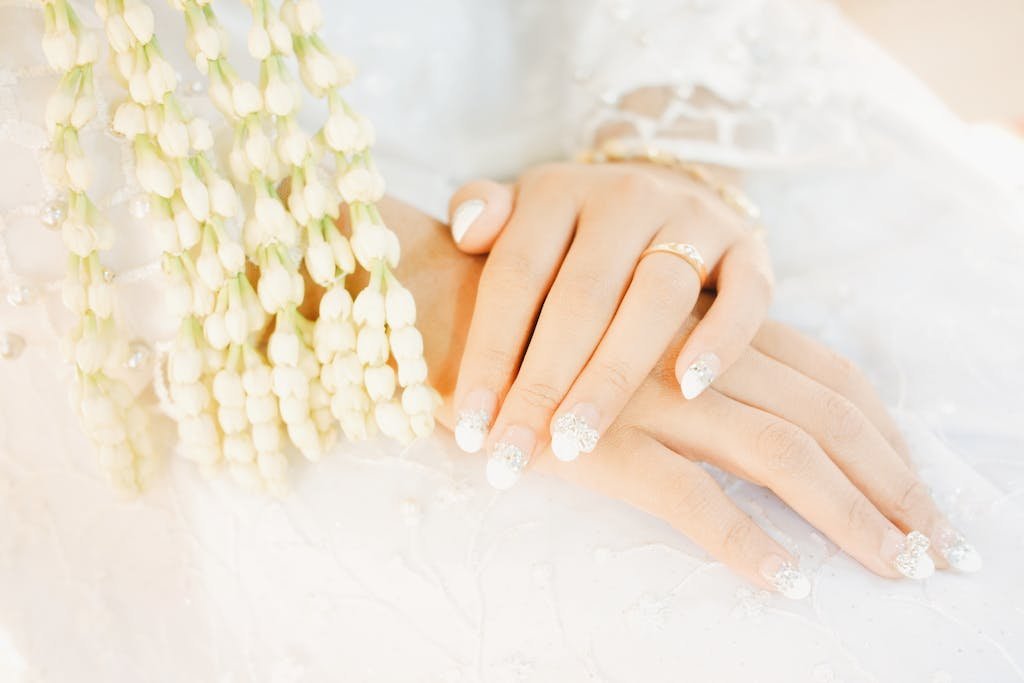 Woman With Ornate Manicure